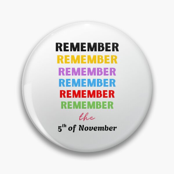 Item preview, “REMEMBER the Fifth – Guy Fawkes Night Typography Art” designed and sold by PixelInfinite.