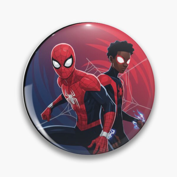 Item preview, Multiverse Heroes – Two Spiders United to Protect the City designed and sold by LoomisDreams.
