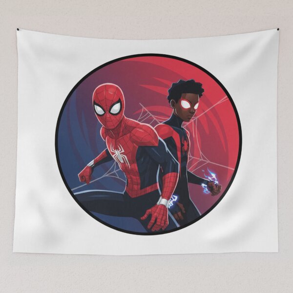 Item preview, Multiverse Heroes – Two Spiders United to Protect the City designed and sold by LoomisDreams.