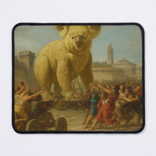 Item preview, The Entry of The Trojan Koala Into Troy-Comedy Art  designed and sold by chipshopchippy.