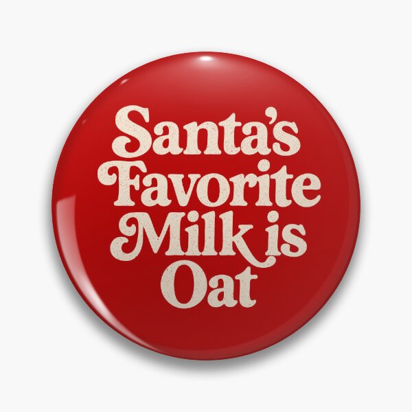 Item preview, Santa’s Favorite Milk Is Oat – Funny Vegan Christmas Retro Typography Design designed and sold by VegancoreGoods.