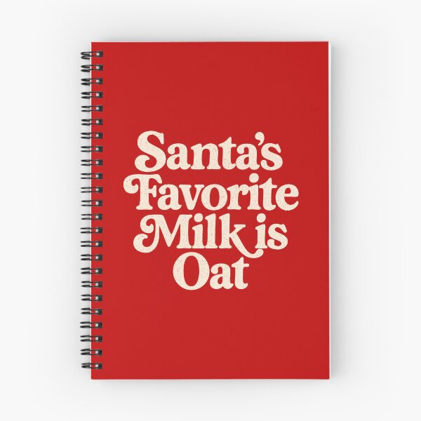 Item preview, Santa’s Favorite Milk Is Oat – Funny Vegan Christmas Retro Typography Design designed and sold by VegancoreGoods.