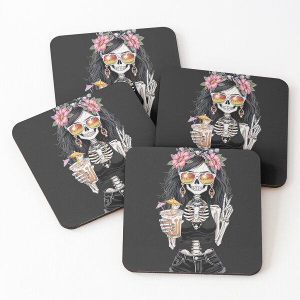 Item preview, Summer Vibes Skeleton Girl | Gothic Beach Mood Design designed and sold by ColorSplash123.