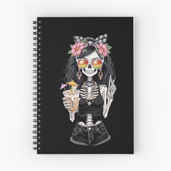 Item preview, Summer Vibes Skeleton Girl | Gothic Beach Mood Design designed and sold by ColorSplash123.