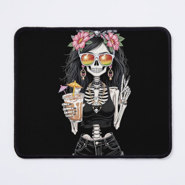Item preview, Summer Vibes Skeleton Girl | Gothic Beach Mood Design designed and sold by ColorSplash123.