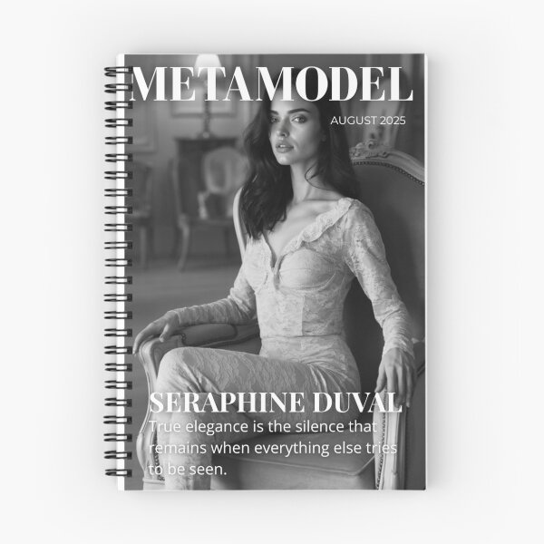 Item preview, Vogue de l’Ombre – Seraphine Duval Fashion Cover Art designed and sold by MetaModel Studio.
