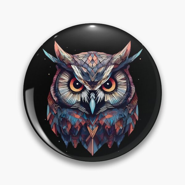 Item preview, Guardian of the Night - Geometric Owl designed and sold by Lumive.