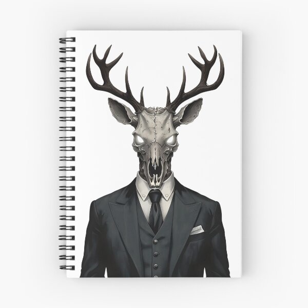Item preview, Zombie Deer Skull in Suit designed and sold by NightTimeJ.