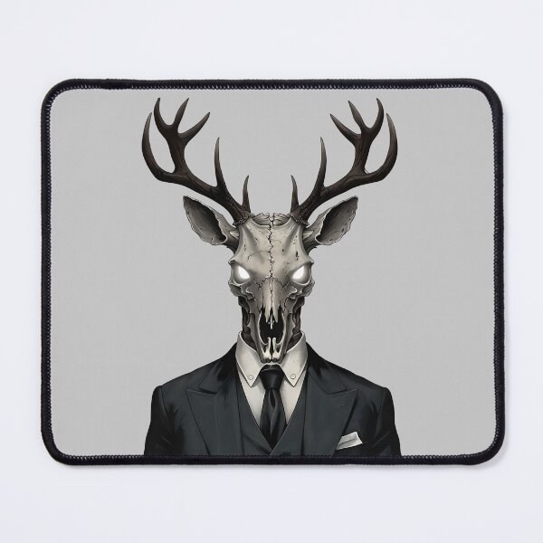 Item preview, Zombie Deer Skull in Suit designed and sold by NightTimeJ.