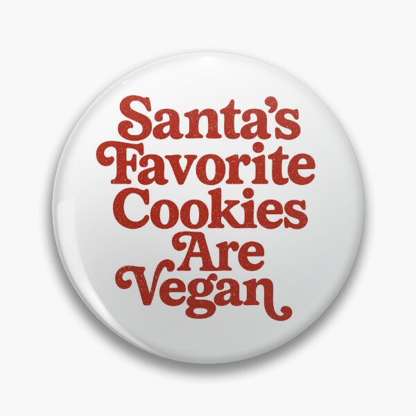 Item preview, Santa’s Favorite Cookies Are Vegan – Retro Holiday Vegan Typography Design designed and sold by VegancoreGoods.