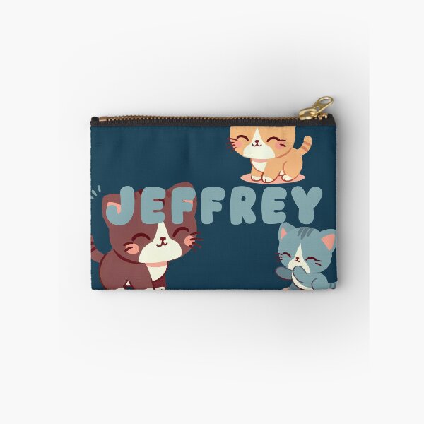 Item preview, Cute Cats and Name Jeffrey – Kawaii Personalized Design designed and sold by karolinahinc.