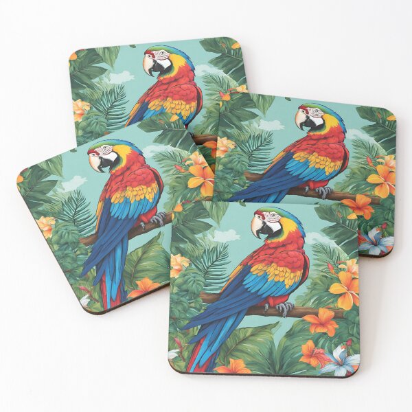 Item preview, Red Macaw T-shirt designed and sold by MadameTech.