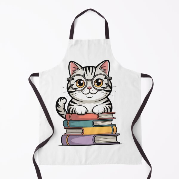 Item preview, Funny Book Lover Cat on a Stack of Books designed and sold by Mr-wow.