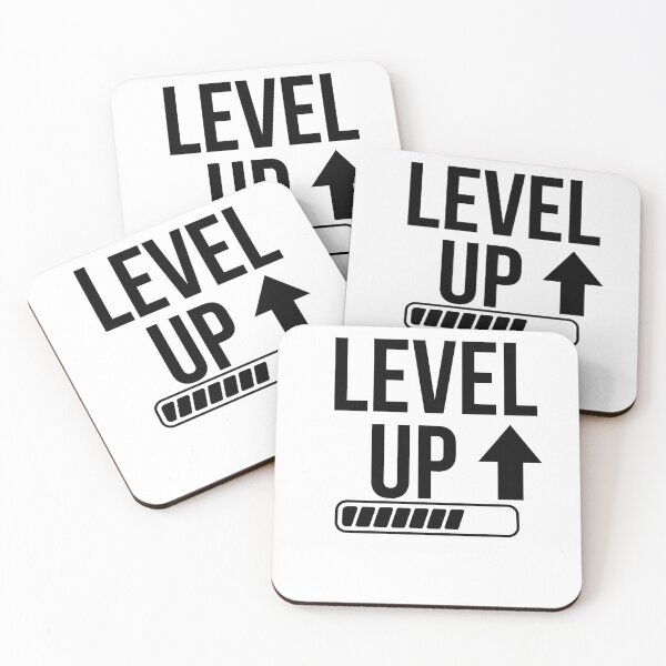 Item preview, Level Up — Motivational Gamer Design with Progress Bar designed and sold by katerinasf.