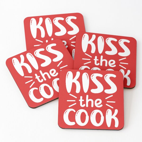 Item preview, Kiss The Cook, Chef Gift, Funny Chef Quote, Funny Cook Quote, Cooking Lover designed and sold by DesignHouse07.