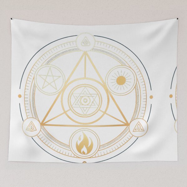 Item preview, Alchemy circle with symbols of earth designed and sold by Lucky 777.