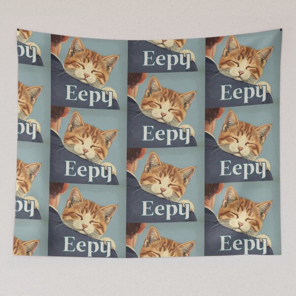 Item preview, Vintage Eeepy Cute Retro Cat T-Shirt designed and sold by Vintage City.