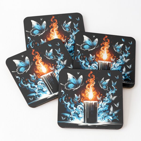 Item preview, Butterflies and Candle Flames, Ai Generated Art  designed and sold by ACC .