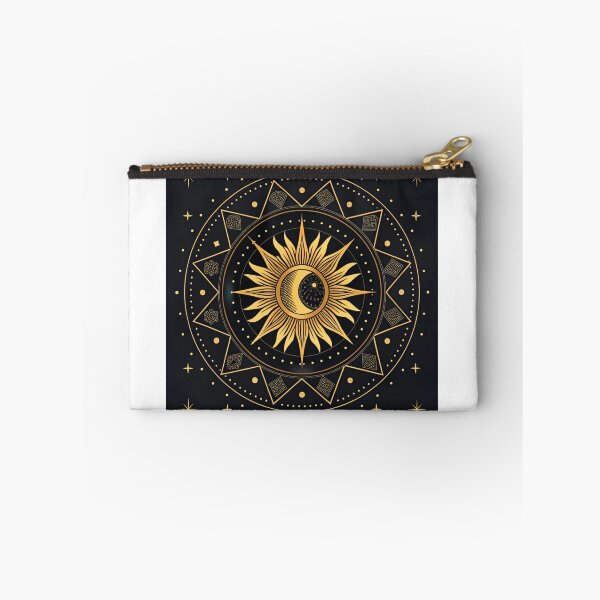 Item preview, Radiant golden sun partially covered by black moon . designed and sold by Lucky 777.
