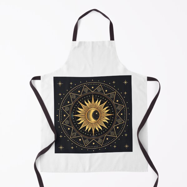 Item preview, Radiant golden sun partially covered by black moon . designed and sold by Lucky 777.