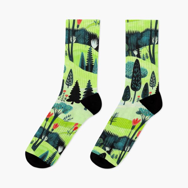 Item preview, Vibrant Landscape With Colorful Flora. Green version designed and sold by Alex  Blud.