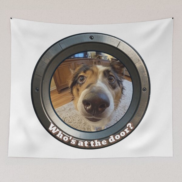 Item preview, Who's at the Door? Peephole Sheltie designed and sold by AleksKos.