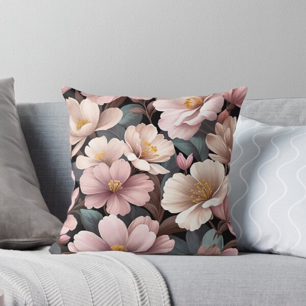 Item preview, Primrose Bloom — Soft Pink & Mocha Floral Pattern | Elegant Pastel Botanical Design designed and sold by CallisC-Arts.