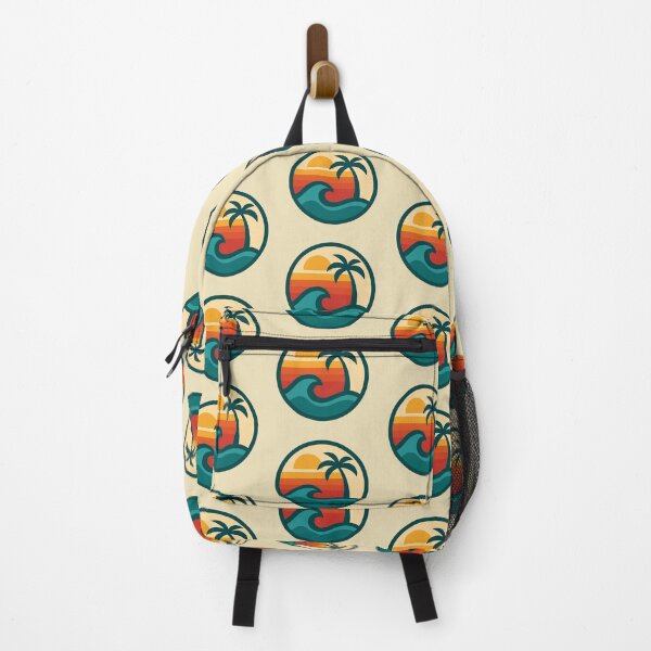 Item preview, Tropical Sunset Waves and Palm Silhouette Logo designed and sold by Por.Ahi.PR.