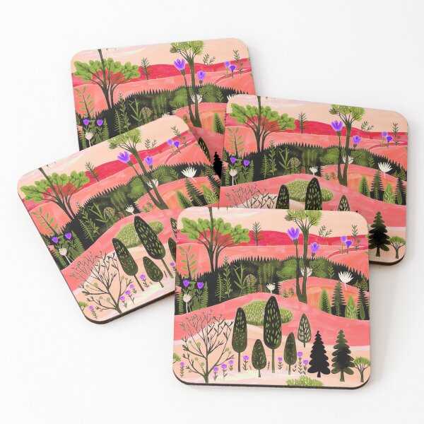 Item preview, Vibrant Landscape With Colorful Flora. Light red version designed and sold by Alex  Blud.