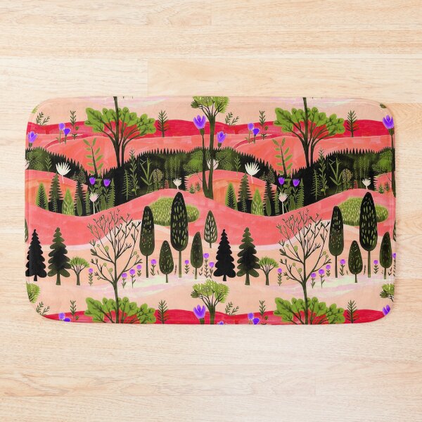 Item preview, Vibrant Landscape With Colorful Flora. Light red version designed and sold by Alex  Blud.