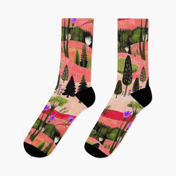 Item preview, Vibrant Landscape With Colorful Flora. Light red version designed and sold by Alex  Blud.