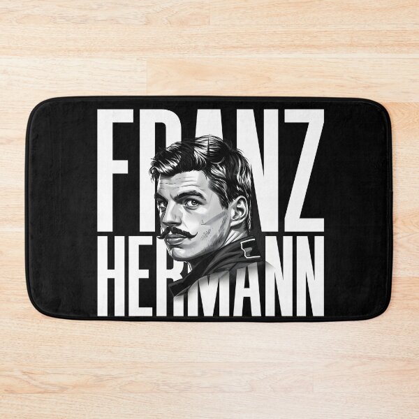 Item preview, Franz Hermann Portrait - Vintage F1 Driver Black & White Art Print designed and sold by Studio F1Grid.