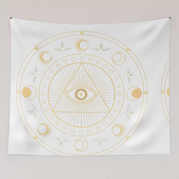 Item preview, Sacred protection circle with small runes  designed and sold by Lucky 777.