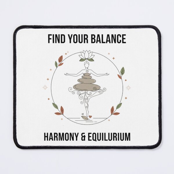 Item preview, Find Your Balance Minimalist Tee | Harmony & Equilibrium Zen Wear designed and sold by MINIMA.LIGN.