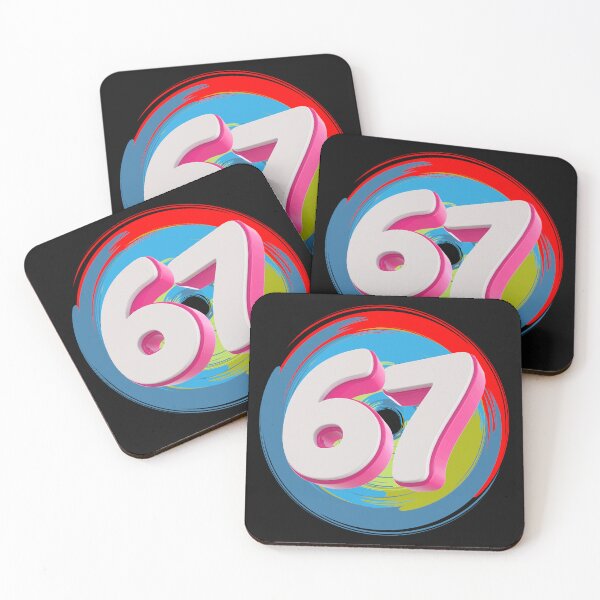 Item preview,  6-7 Meme — Neon Pop 3D Graphic designed and sold by Kindloom.