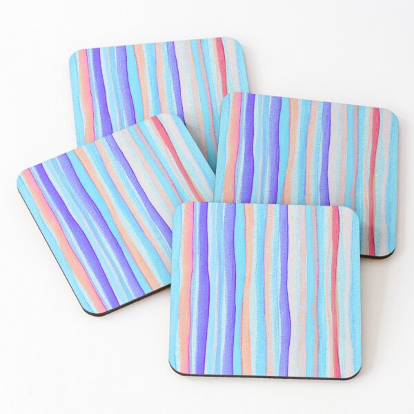 Item preview, Thin Watercolor Stripes, Blue designed and sold by Alex  Blud.