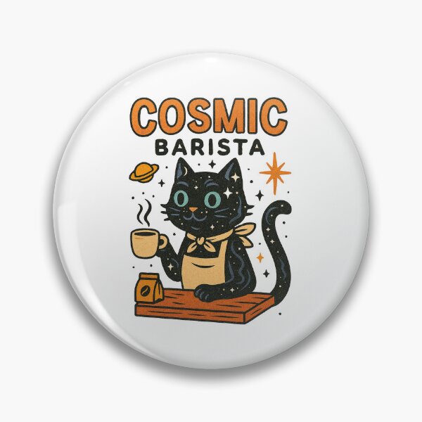 Item preview, The Cosmic Barista Cat designed and sold by ChocoCoco01.