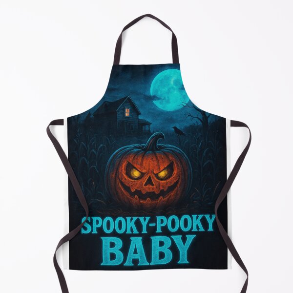 Item preview, Spooky-Pooky Baby Retro 80s Halloween Pumpkin T-Shirt Design designed and sold by Oeuvres.