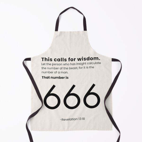 Item preview, This Calls For Wisdom | His Number Is 666 | Beast | Revelation 13:18 designed and sold by Anniko Art Studio.