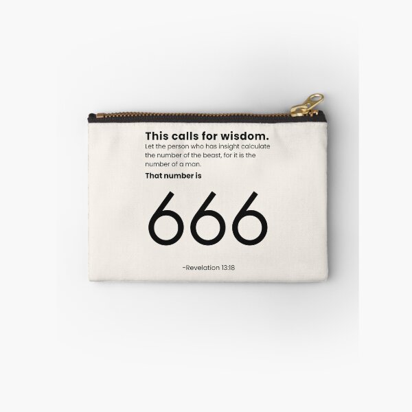 Item preview, This Calls For Wisdom | His Number Is 666 | Beast | Revelation 13:18 designed and sold by Anniko Art Studio.