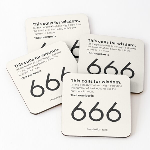 Item preview, This Calls For Wisdom | His Number Is 666 | Beast | Revelation 13:18 designed and sold by Anniko Art Studio.