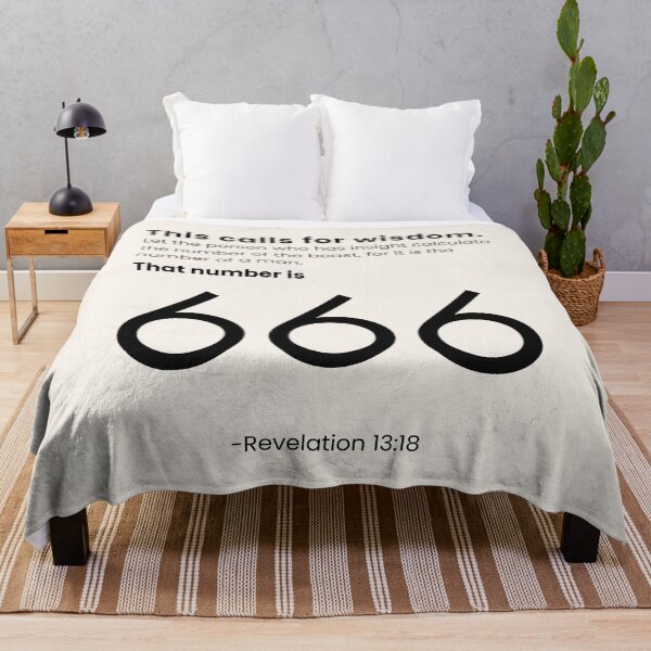 Item preview, This Calls For Wisdom | His Number Is 666 | Beast | Revelation 13:18 designed and sold by Anniko Art Studio.