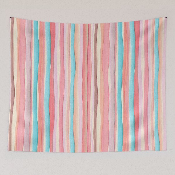 Item preview, Thin Watercolor Stripes Cream designed and sold by Alex  Blud.