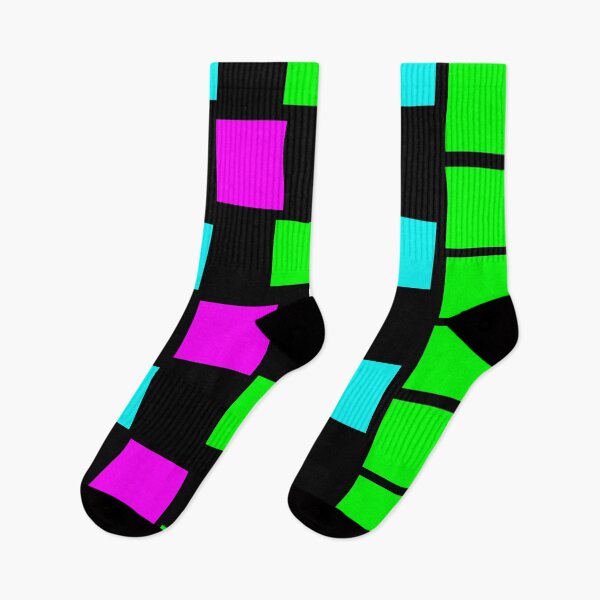 Item preview, Neon Grid Flow | Cyber Pop Abstract Pattern designed and sold by BulletKitty82.