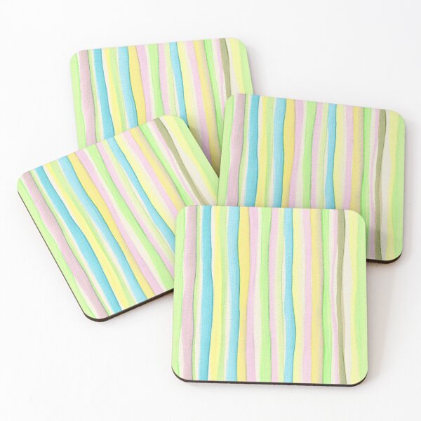 Item preview, Thin Watercolor Stripes Green-Yellow designed and sold by Alex  Blud.