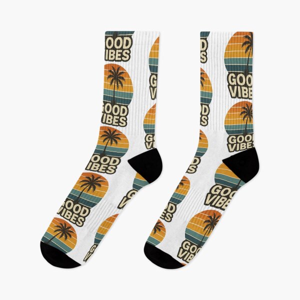Item preview, Tropical Retro “Good Vibes” Logo designed and sold by Por.Ahi.PR.