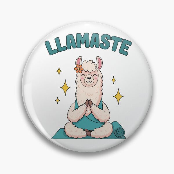 Artikelvorschau, Llamaste Yoga Llama entworfen und verkauft von VibePrintsHub.