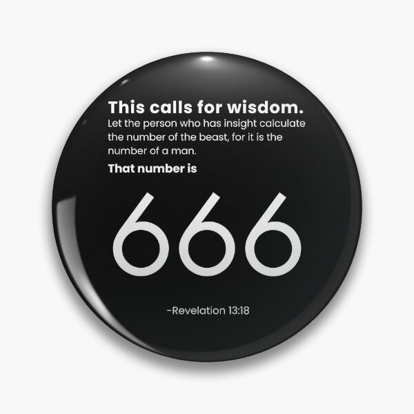 Item preview, This Calls For Wisdom | His Number Is 666 | Beast | Revelation 13:18 designed and sold by Anniko Art Studio.
