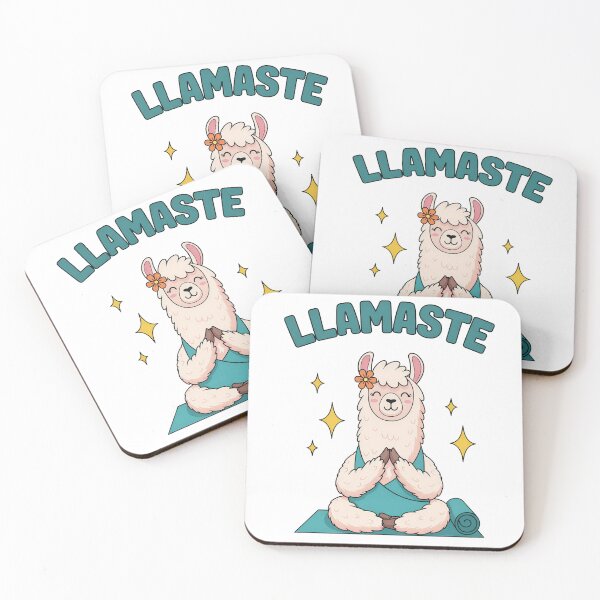 Artikelvorschau, Llamaste Yoga Llama entworfen und verkauft von VibePrintsHub.