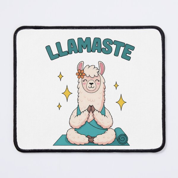 Item preview, Llamaste Yoga Llama designed and sold by VibePrintsHub.